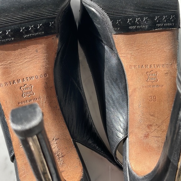 Brian Atwood Peeptoe Sling Back Platform Heel size 39 - Picture 7 of 13
